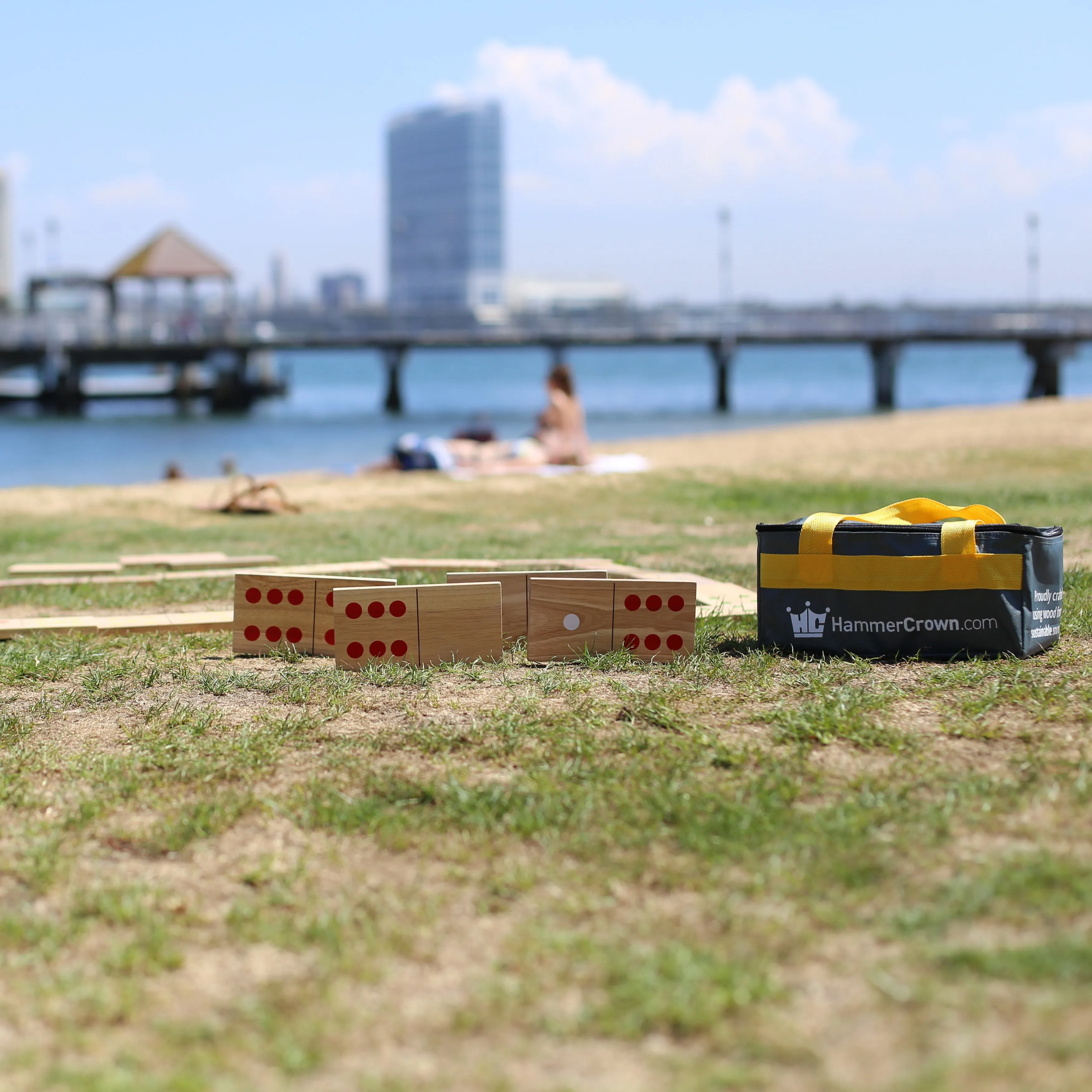 Giant Wooden Dominoes (Color Pips)