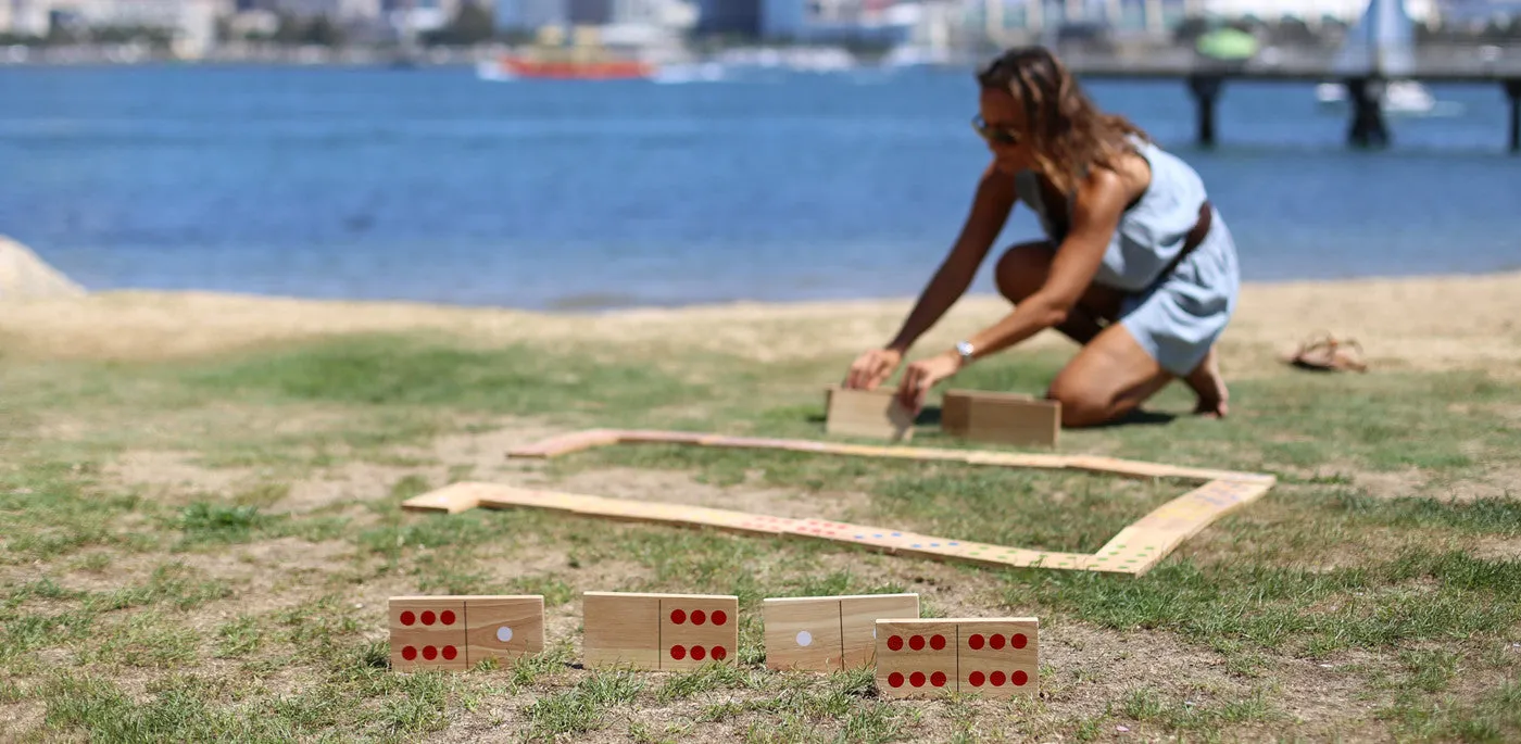 Giant Wooden Dominoes (Color Pips)