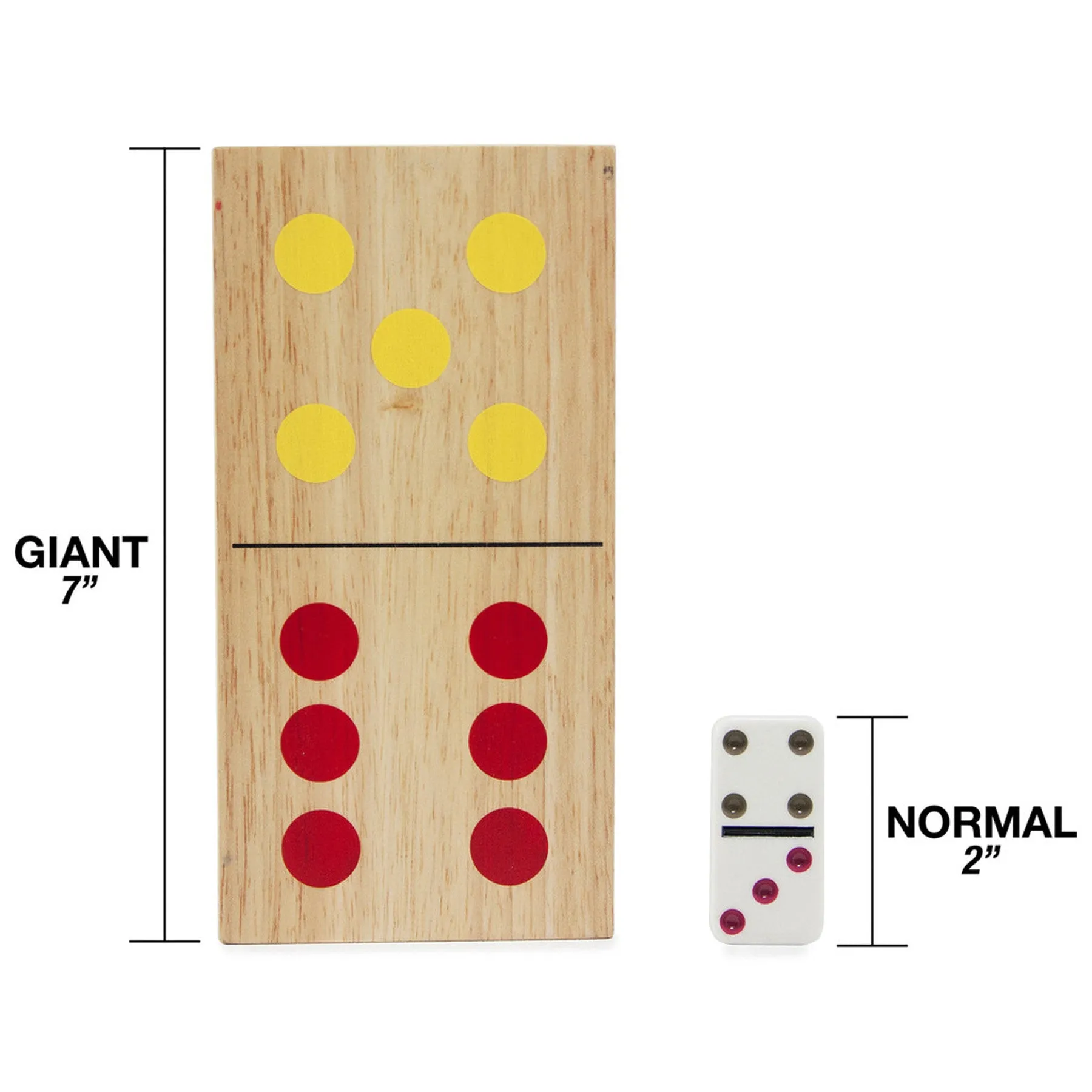 Giant Wooden Dominoes (Color Pips)