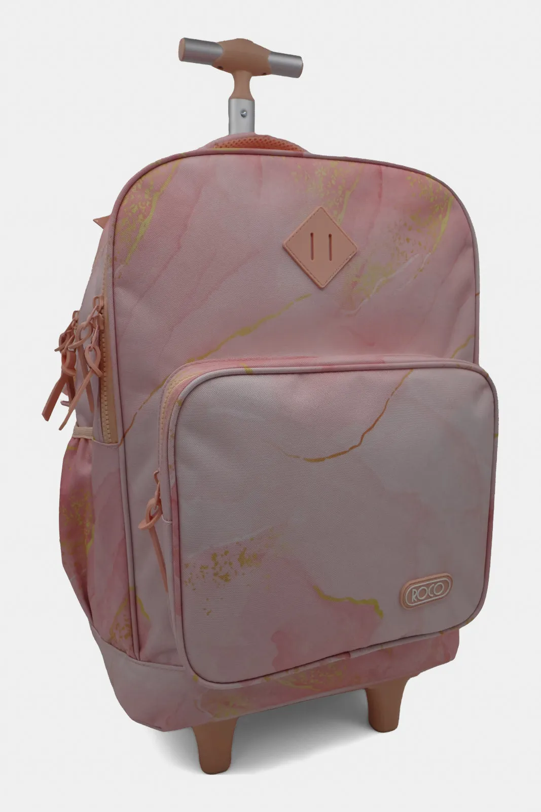 Girls Pink Roco Trolley Bag (18 Inch)