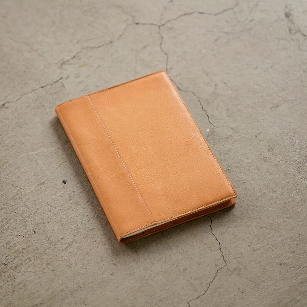 Goat Leather Cover for MD Notebook (A5 Square)