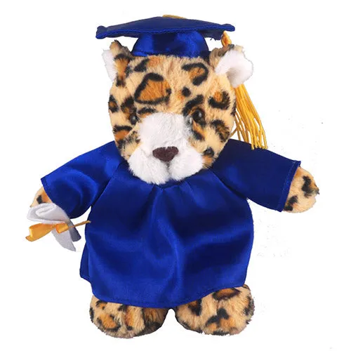 Graduation Stuffed Animal Plush Leopard 12"