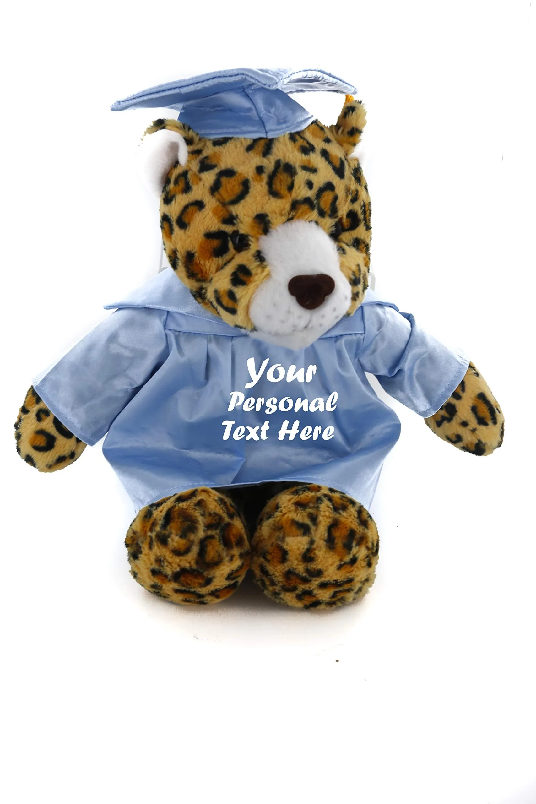 Graduation Stuffed Animal Plush Leopard 12"