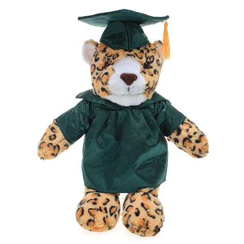 Graduation Stuffed Animal Plush Leopard 12"