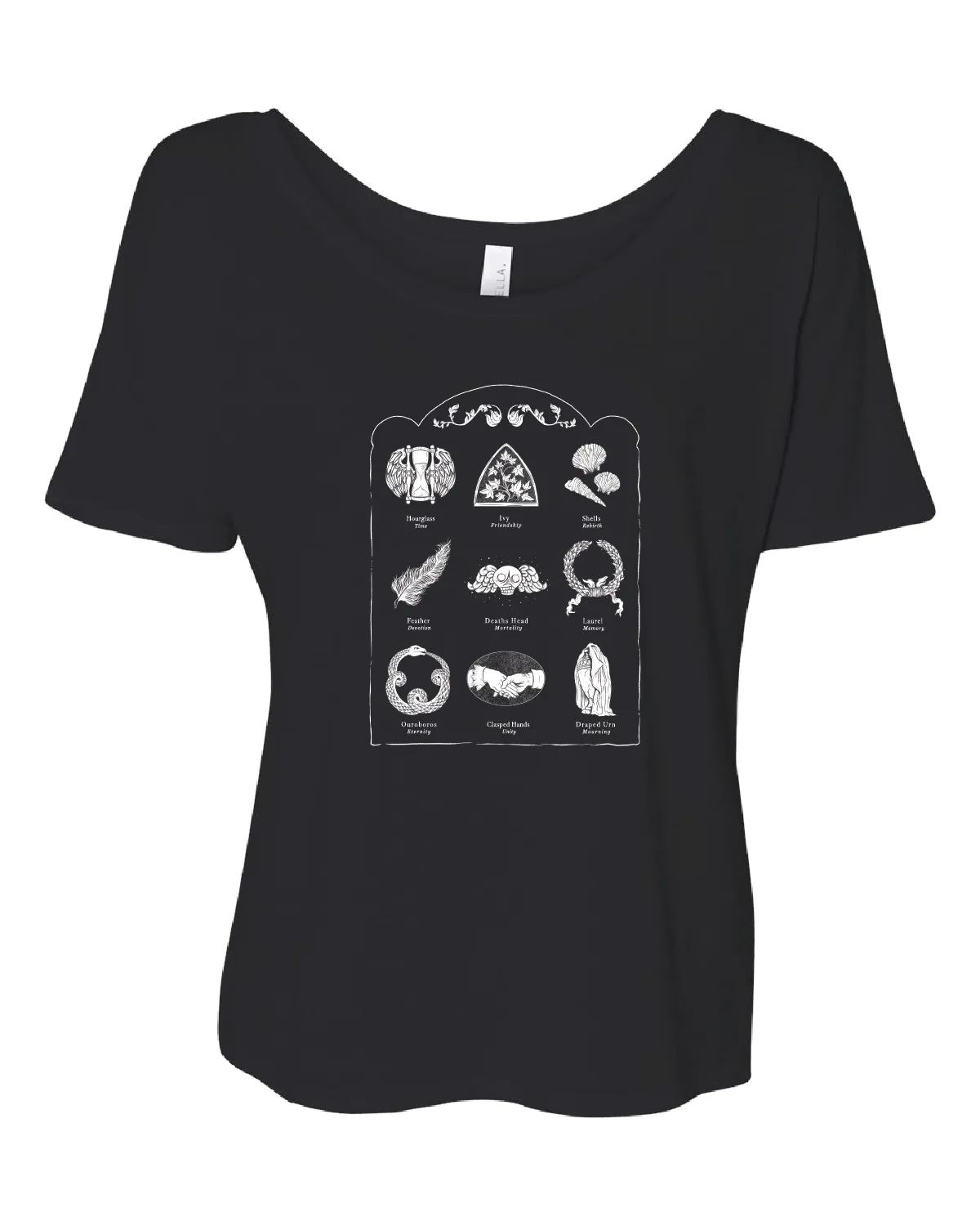 Gravestone Symbols Slouchy Top