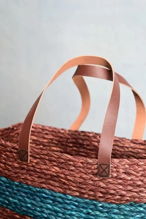 Handmade Sabai Grass Shopping Bag - Brown