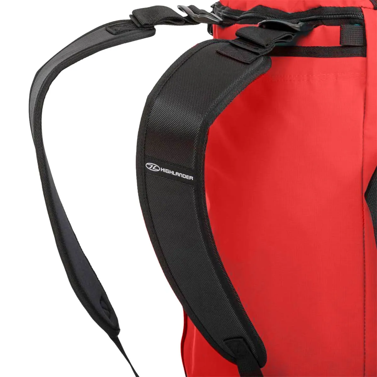 Highlander Storm Tarpaulin Duffle Bag 65L Red