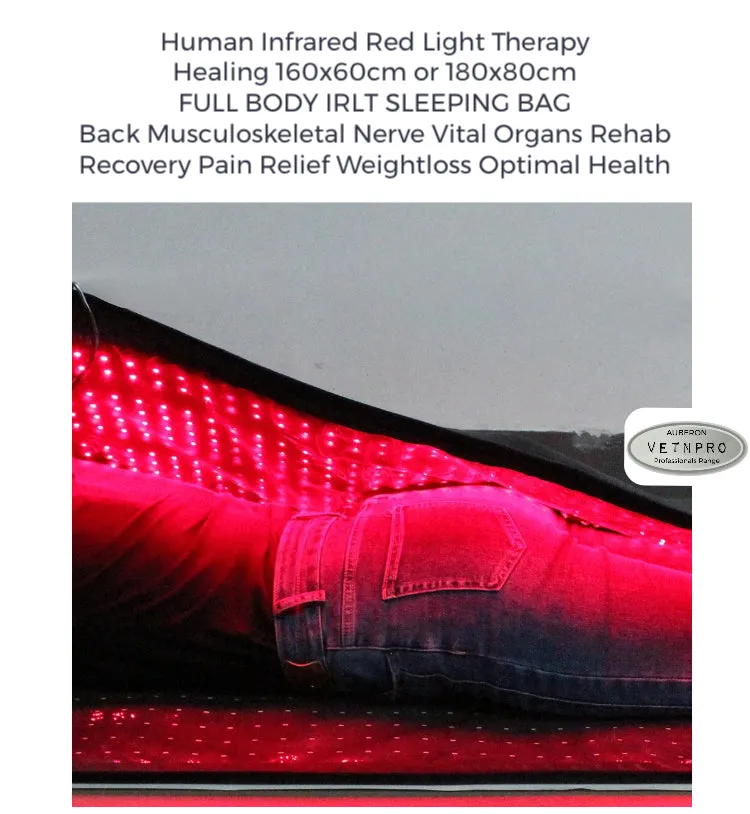 Human InfraRed Light Therapy SLEEPING BAG Multipurpose Back Vital Organs Musculoskeletal ALL OVER BODY Pain Relief Healing Recovery Rehabilitation Weightloss Rest & Restoration