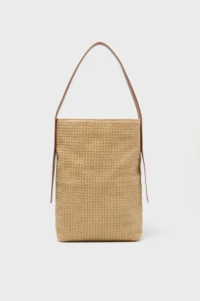 Huntington Raffia Bucket Bag