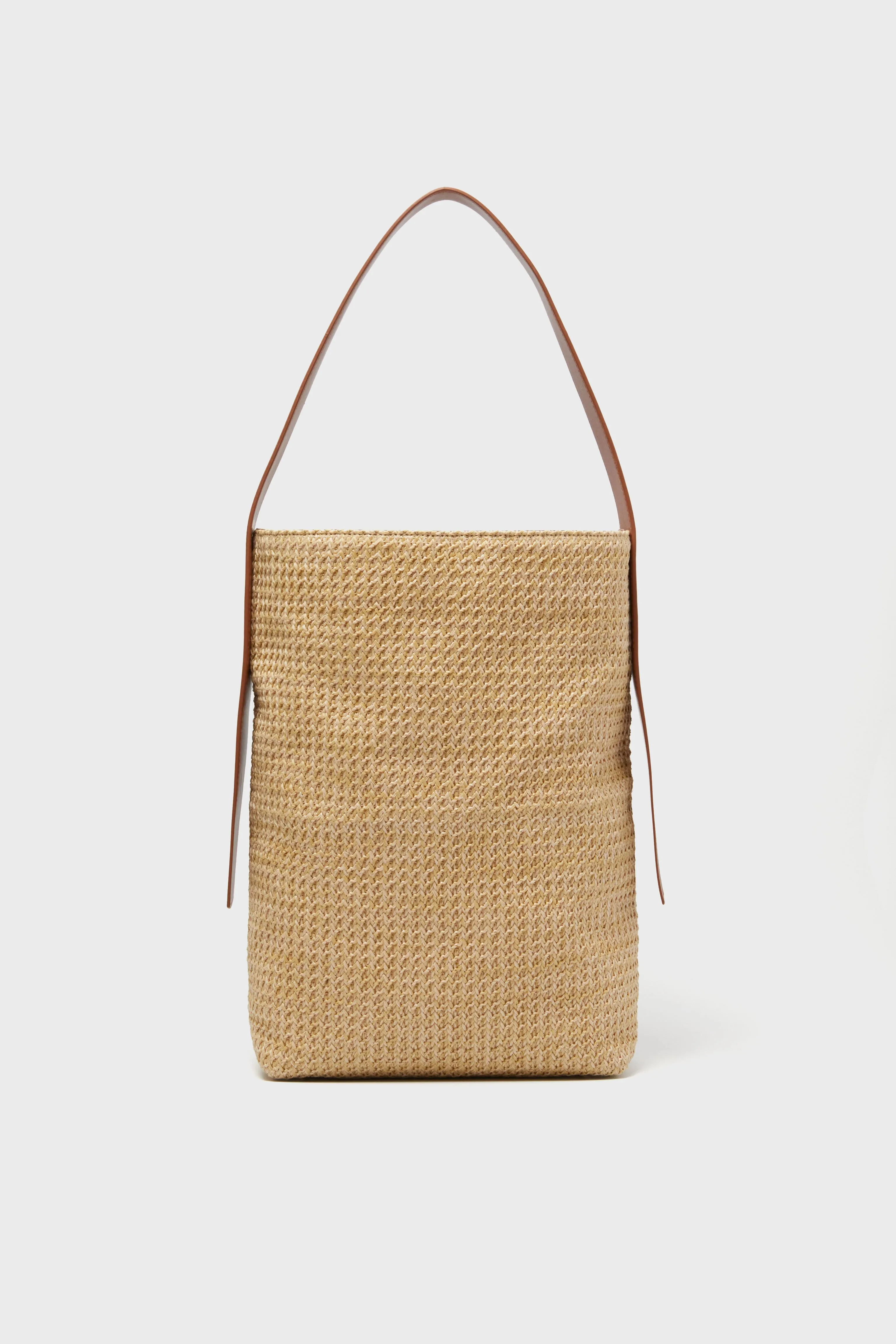 Huntington Raffia Bucket Bag