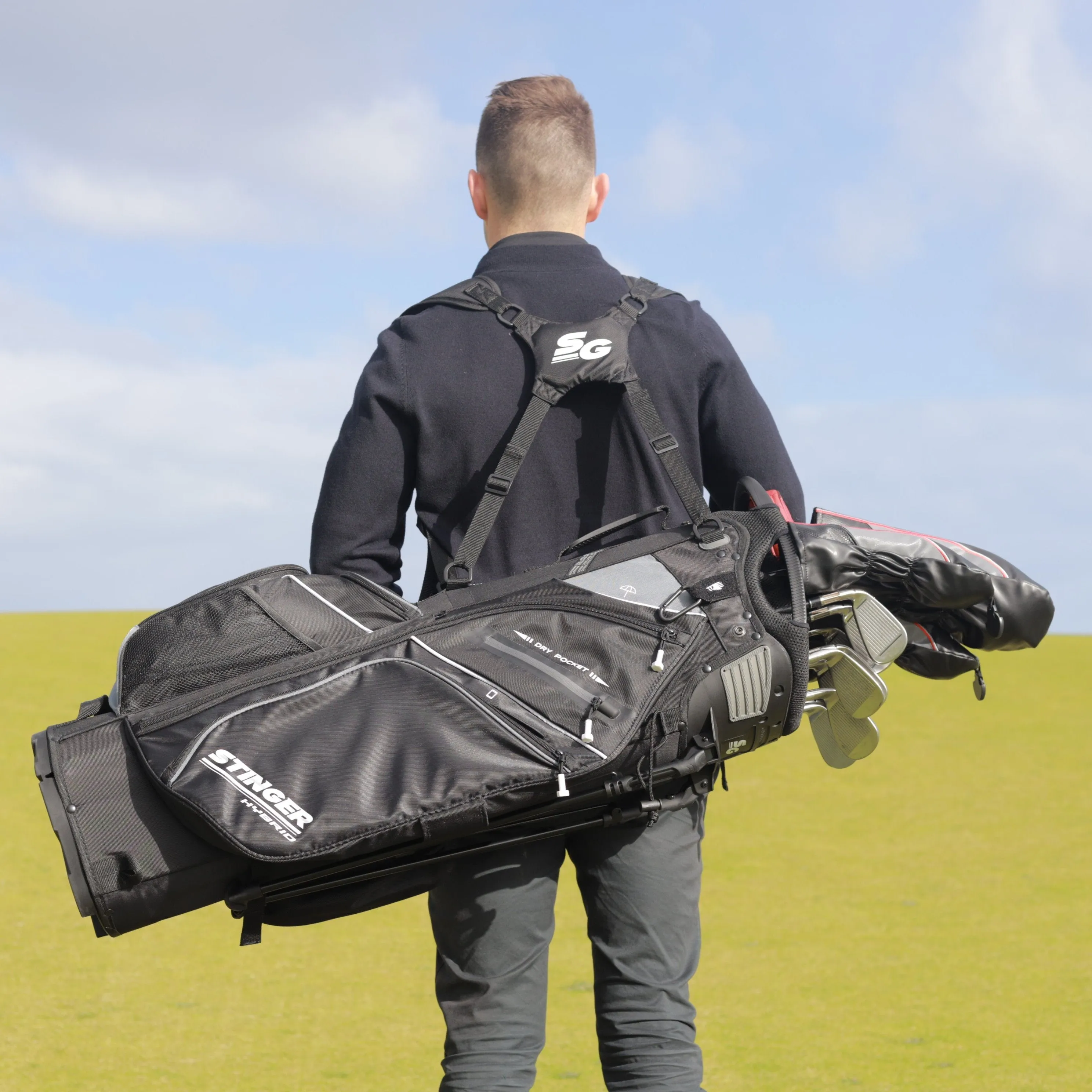 Hybrid Stand Bag - Black/White