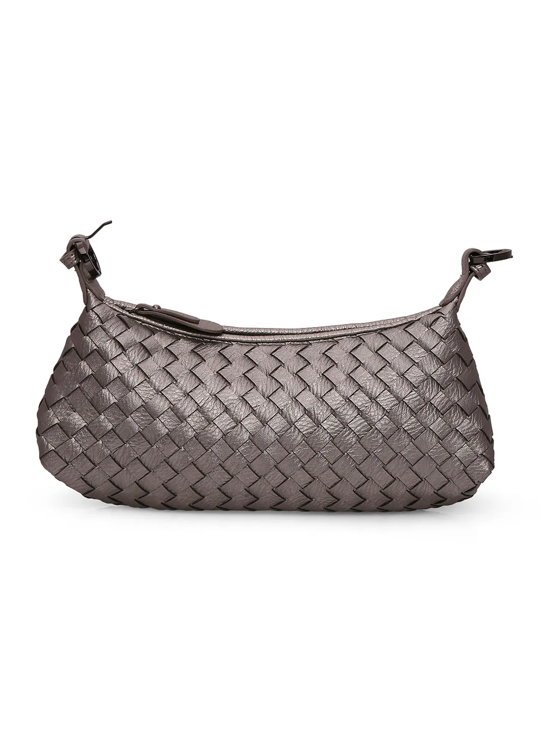 Inc.5 Women Silver Textured Sling Bag