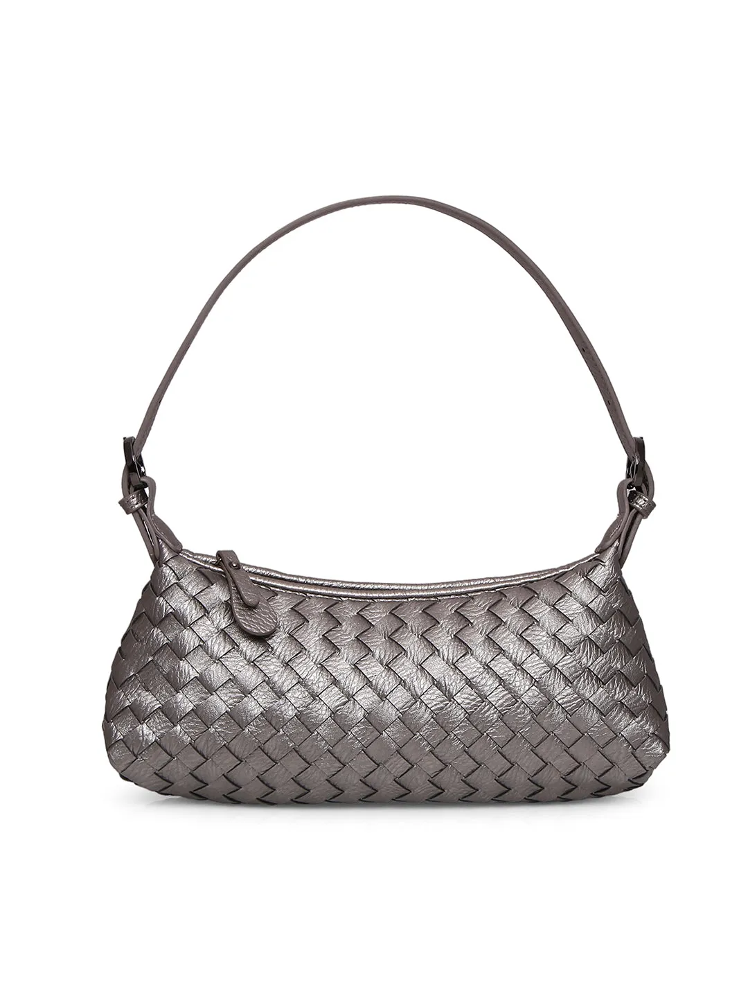 Inc.5 Women Silver Textured Sling Bag