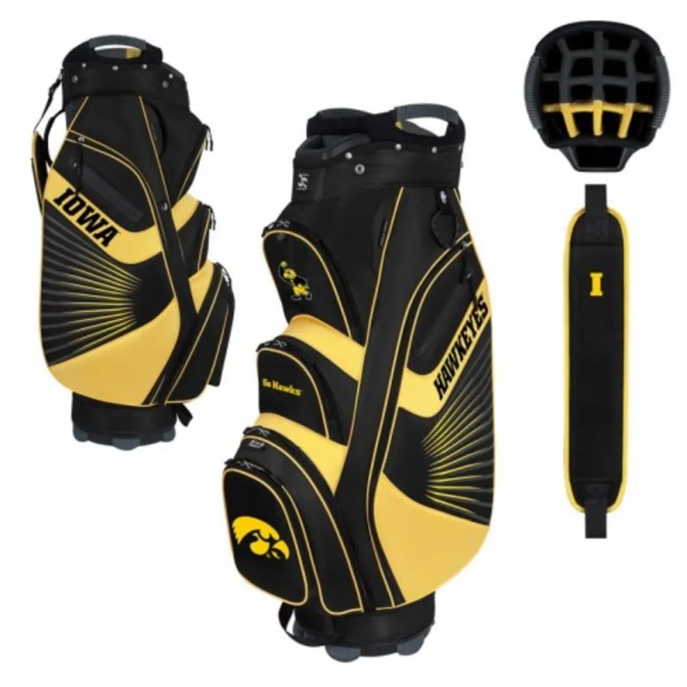 Iowa Hawkeyes WinCraft "The Bucket II" 14-Way Cooler Cart Golf Bag