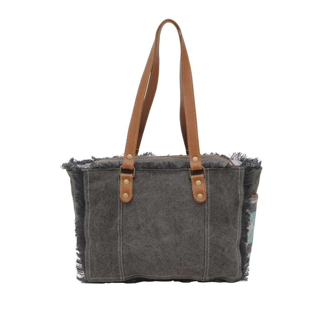 Isabela Canvas & Leather Handbag Tote