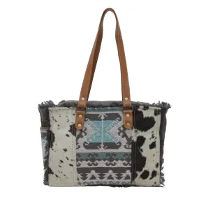 Isabela Canvas & Leather Handbag Tote