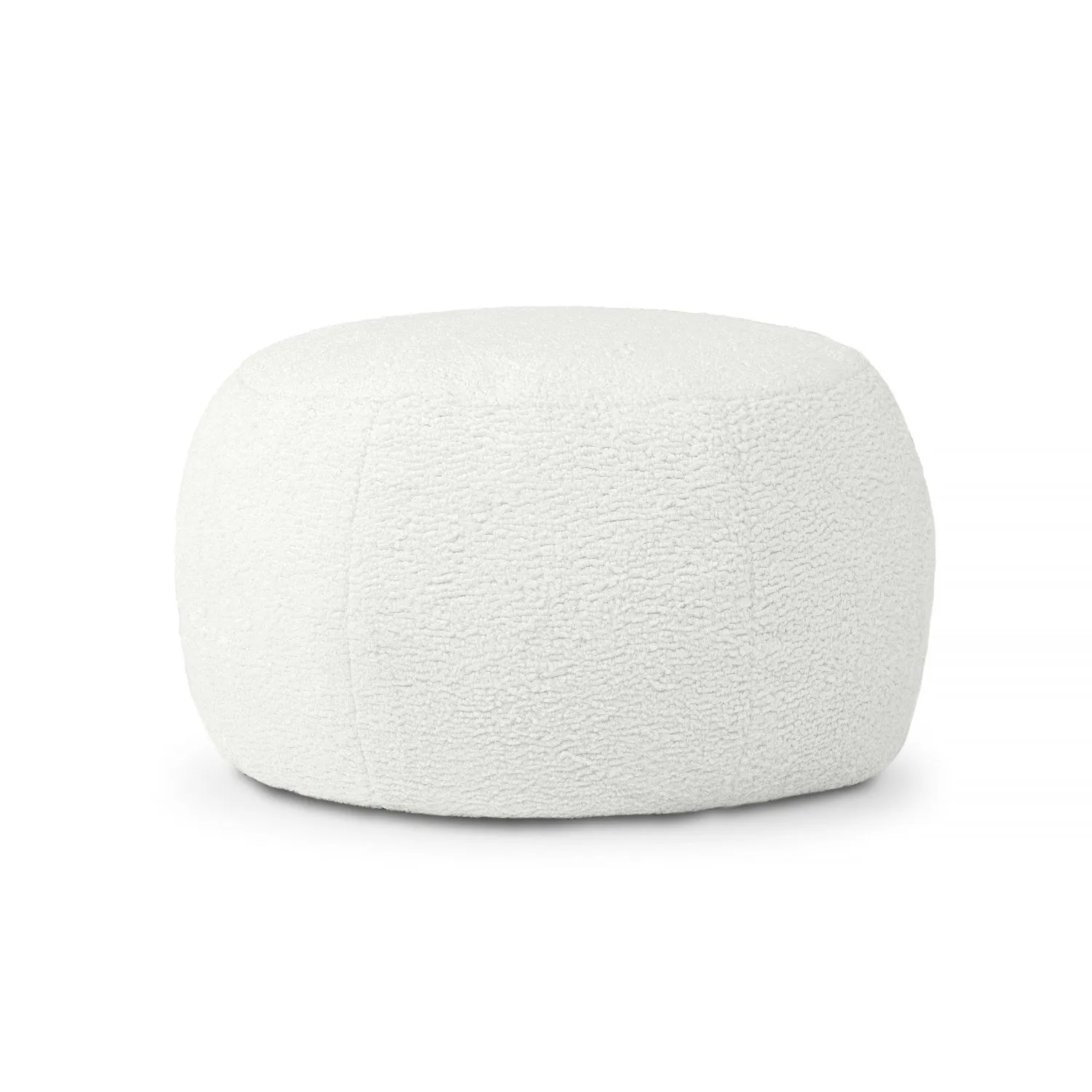 Jaxx Ellis Ottoman Shearling Faux-Lamb Plush Pouf