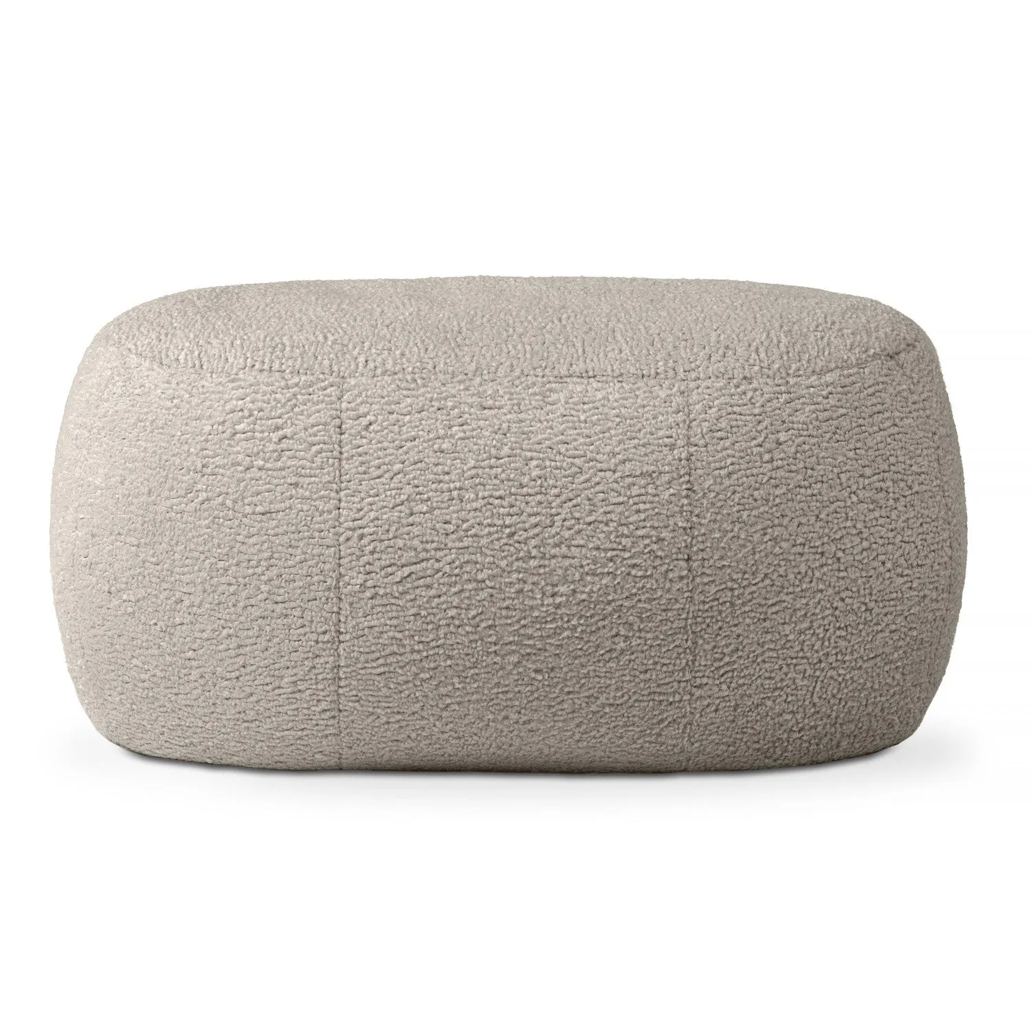 Jaxx Ellis Ottoman Shearling Faux-Lamb Plush Pouf