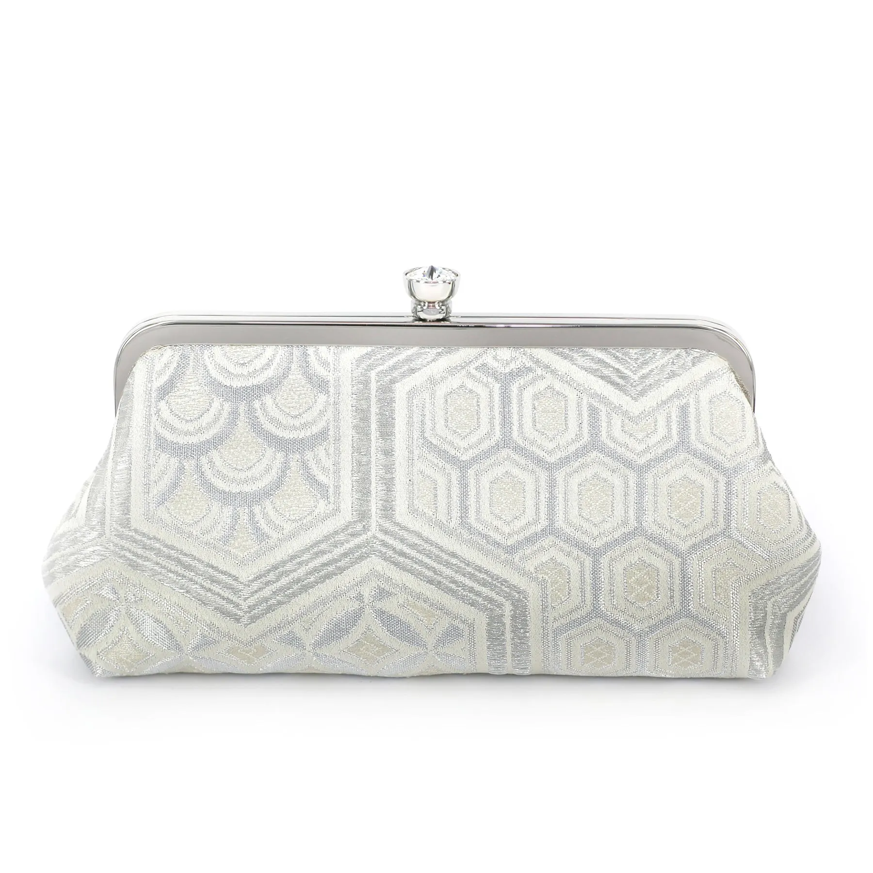 Kimono Clutch in Bishamon and Shippo Silver