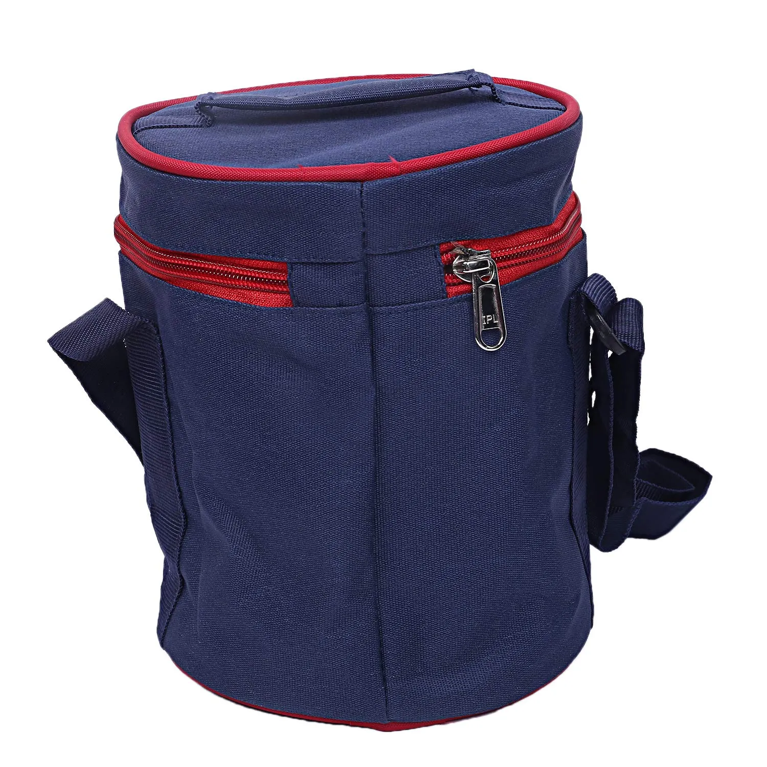 Kuber Industries 2 Piece Canvas Lunch Bag, Blue (Suitable for 3 Compartment)-CTKTC21475