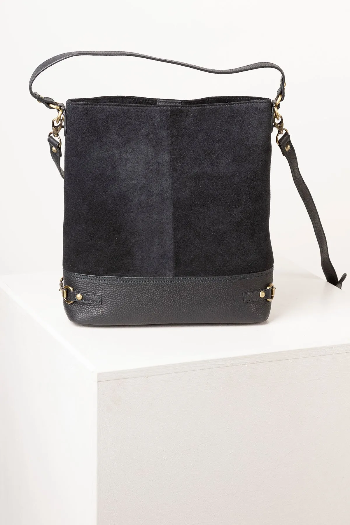 Ladies Suede Bucket Bag - Allerton