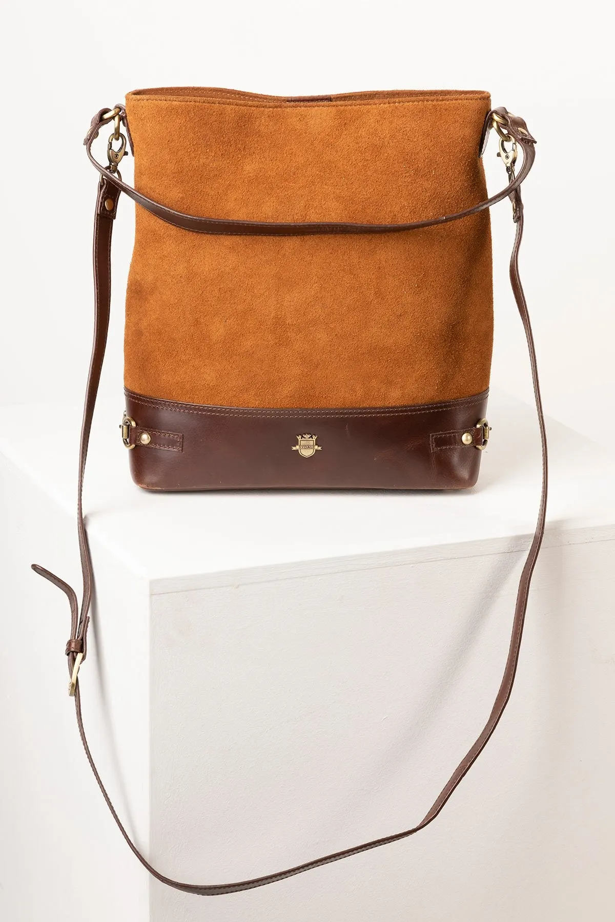 Ladies Suede Bucket Bag - Allerton