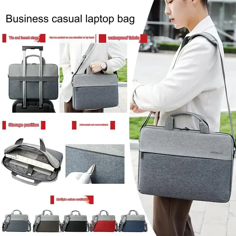 Laptop Bag 16 Inch Waterproof Polyester Briefcase T52