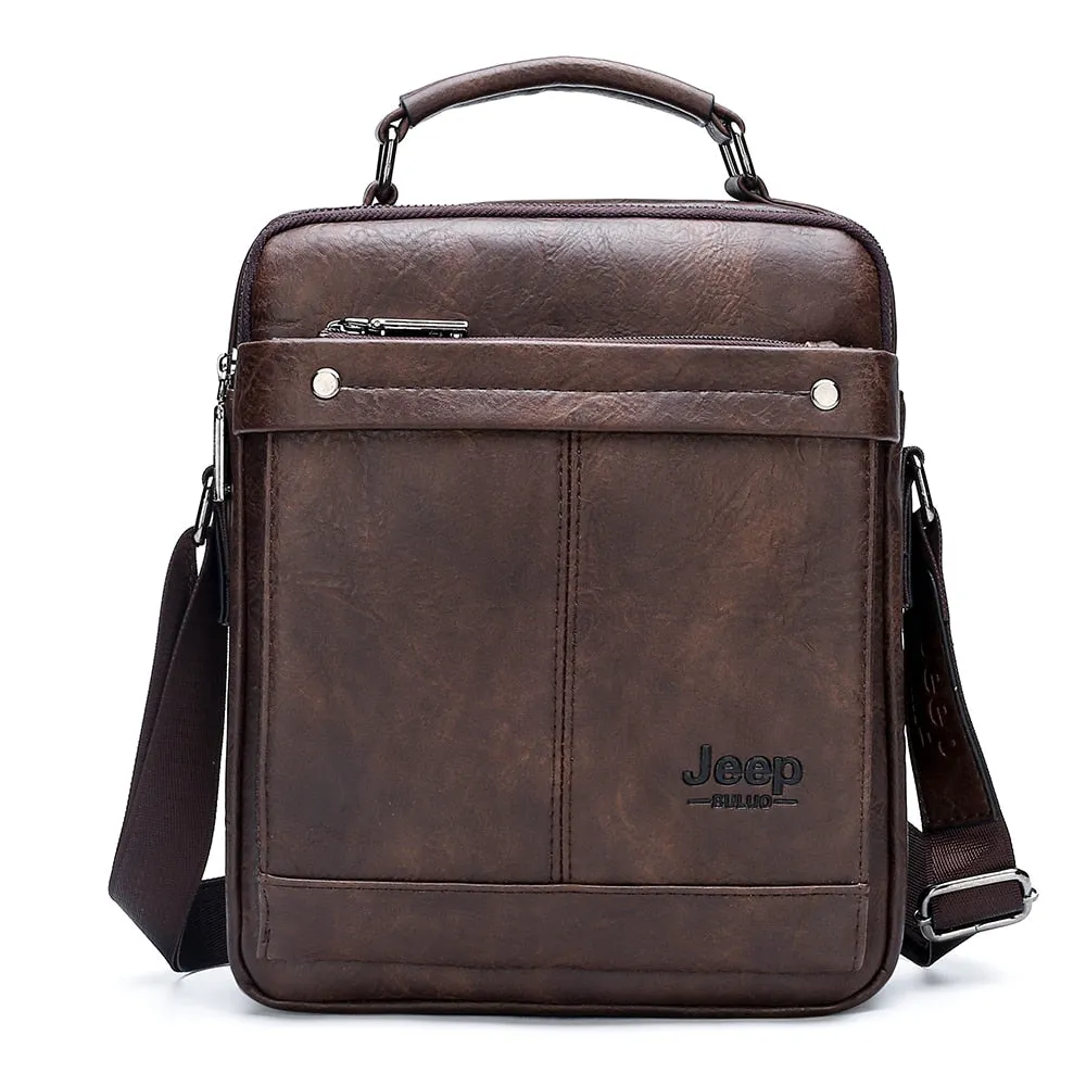 Large Size Handbag Brand Men Business Work office Shoulder Bag For 9.7 in iPad Male Leather Crossbody Messenger Bag