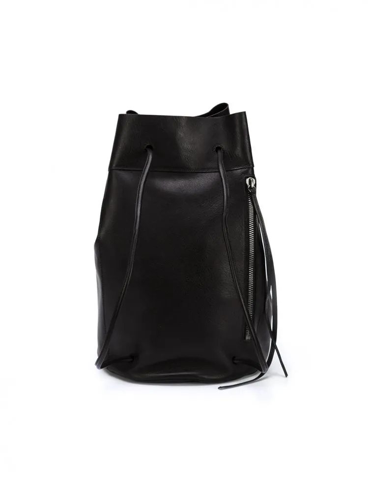 Leather Bucket Bag (IB2993 BLACK)