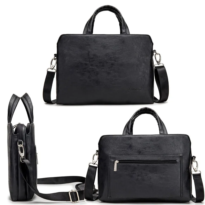 Leather Laptop Shoulder Bag Handbag Messenger Case For MacBook Laptop