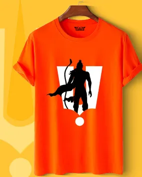 Lord Rama Mandhir Saffron T-shirt