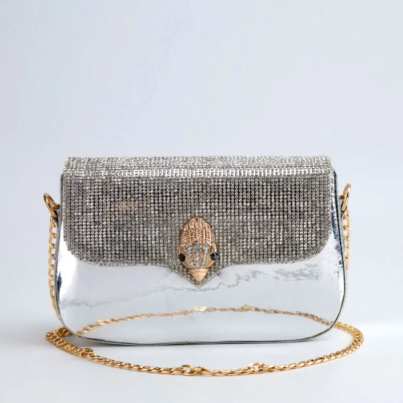 Luxury Diamond Eagle Head Evening Clutch Bag for Women