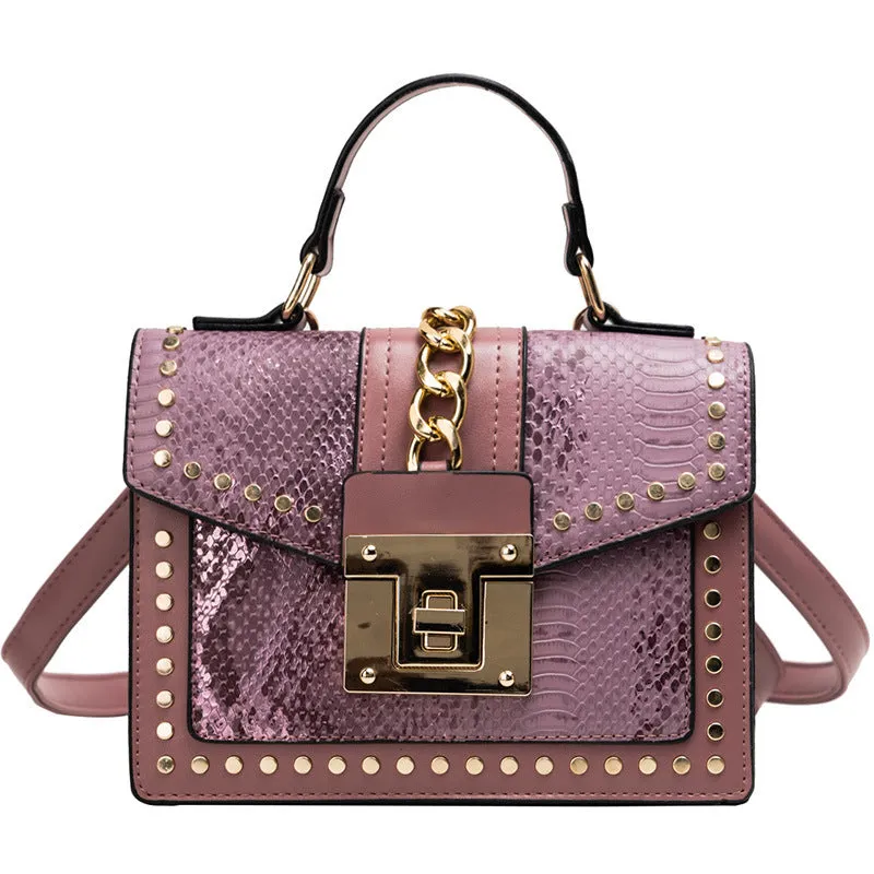 Luxury Fashion snake pattern handbag for women Purse