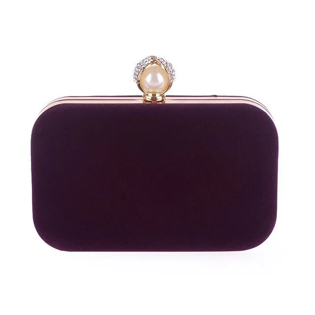 Luxy Moon Pearl Clasp Evening Bag for Formal Party