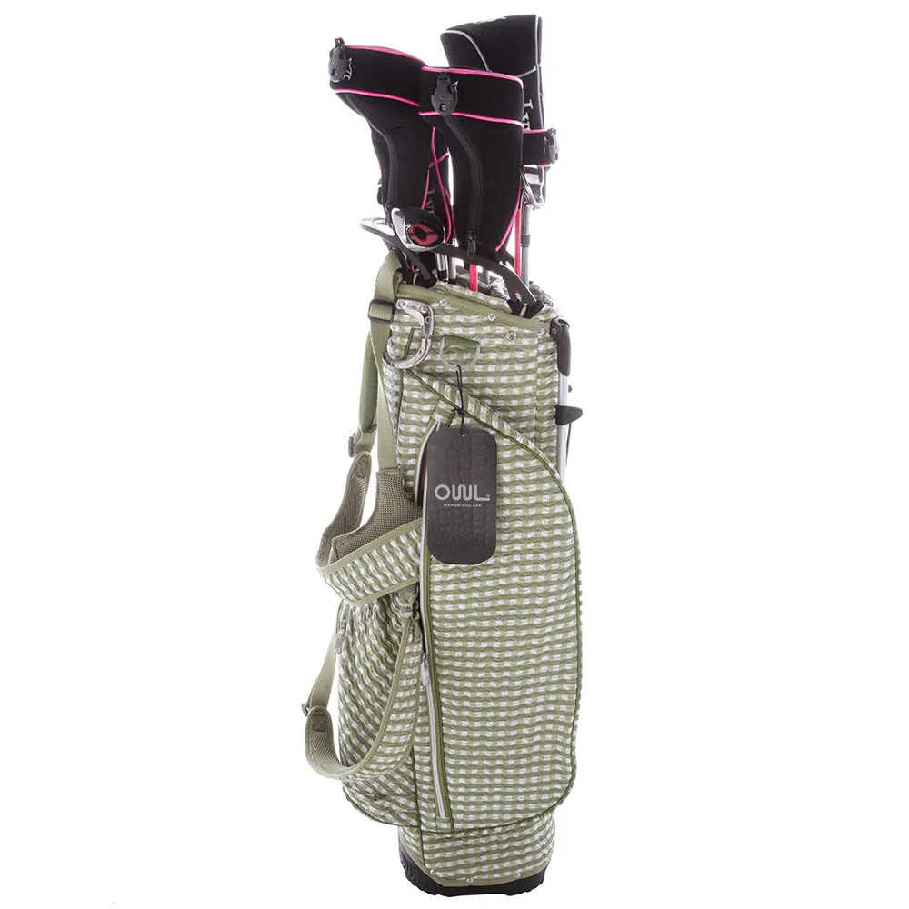 Lynx Ladies 11-Piece Premium Crystal Golf Package Set - White/Olive/Light Olive