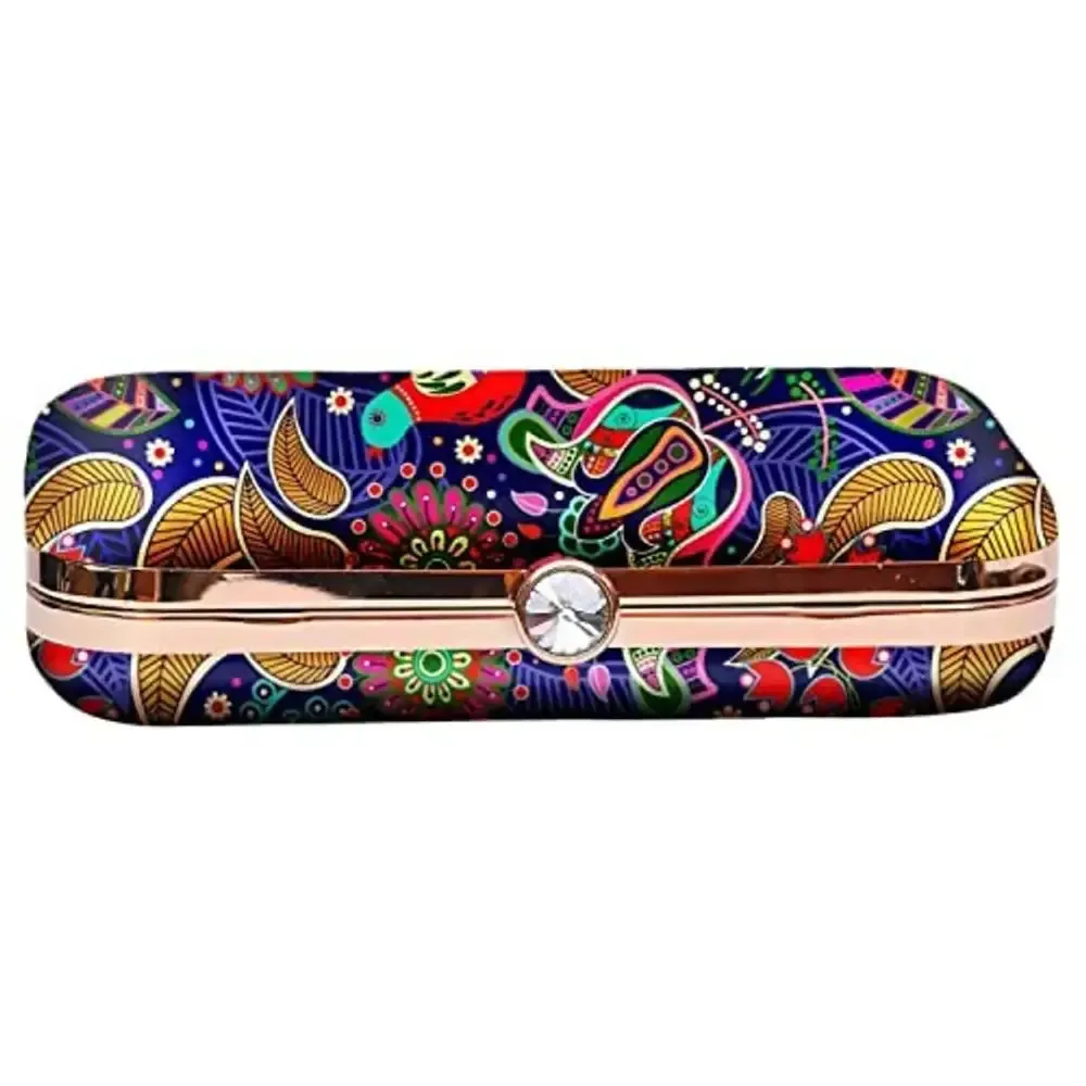 MaFs Printed Detachable Women clutches For Weddings and Parties, Multicolor