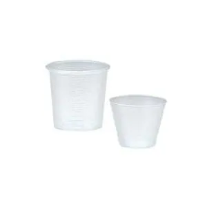 Medegen Graduated Medicine Cup 1 oz. Clear Polypropylene Disposable Bag of 100