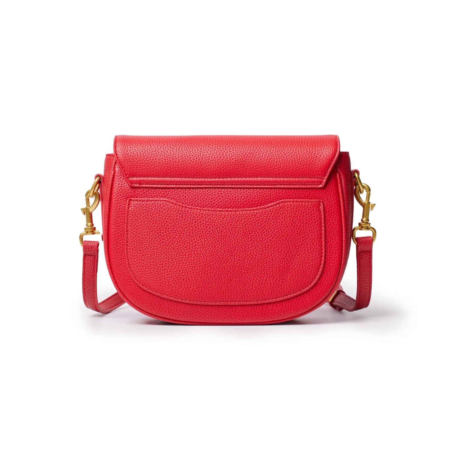 MEDIUM PEBBLE SHOULDER BAG - RED