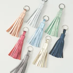 Metallic Leather Tassel