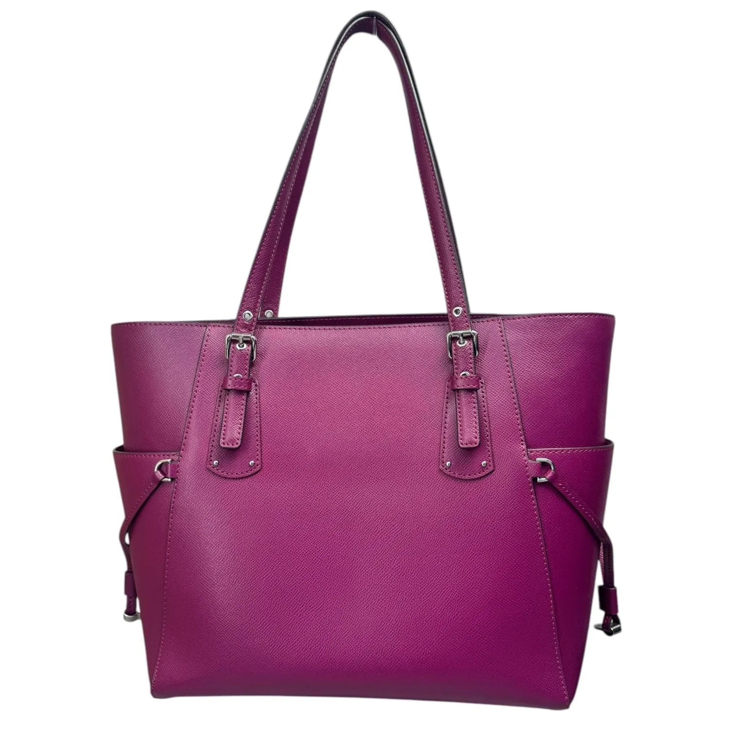 Michael Kors Voyager Crossgrain Leather Tote Bag