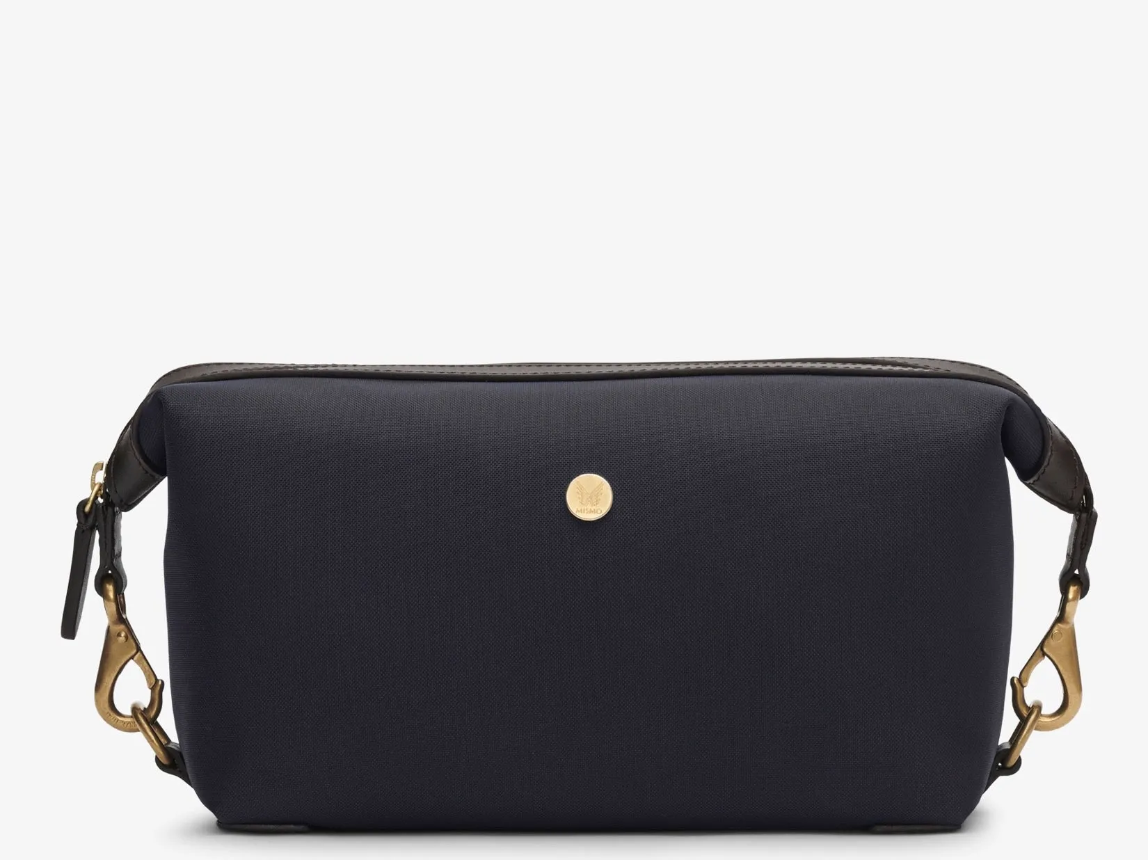 M/S Washbag – Navy/Dark Brown