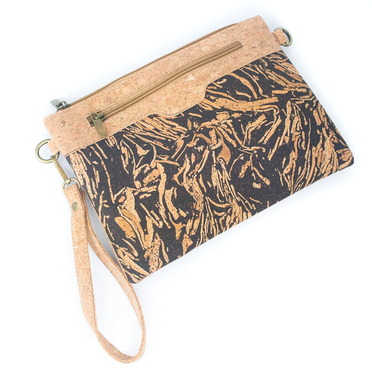 Natural Cork and Coffee Bean Fusion: Women's Crossbody Bag and Clutch Design BAG-2290