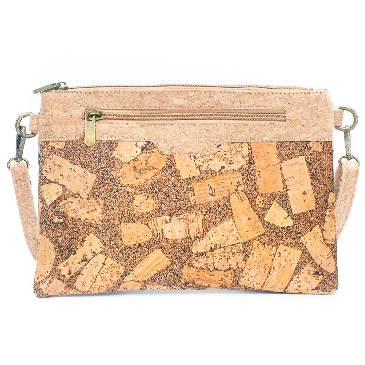 Natural Cork and Coffee Bean Fusion: Women's Crossbody Bag and Clutch Design BAG-2290