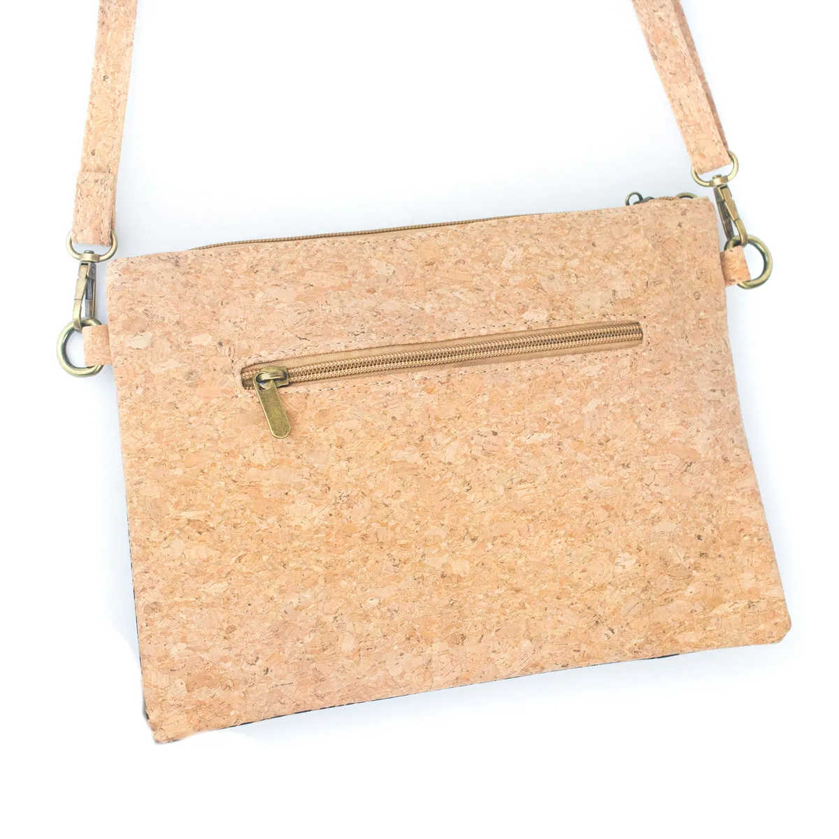 Natural Cork and Coffee Bean Fusion: Women's Crossbody Bag and Clutch Design BAG-2290