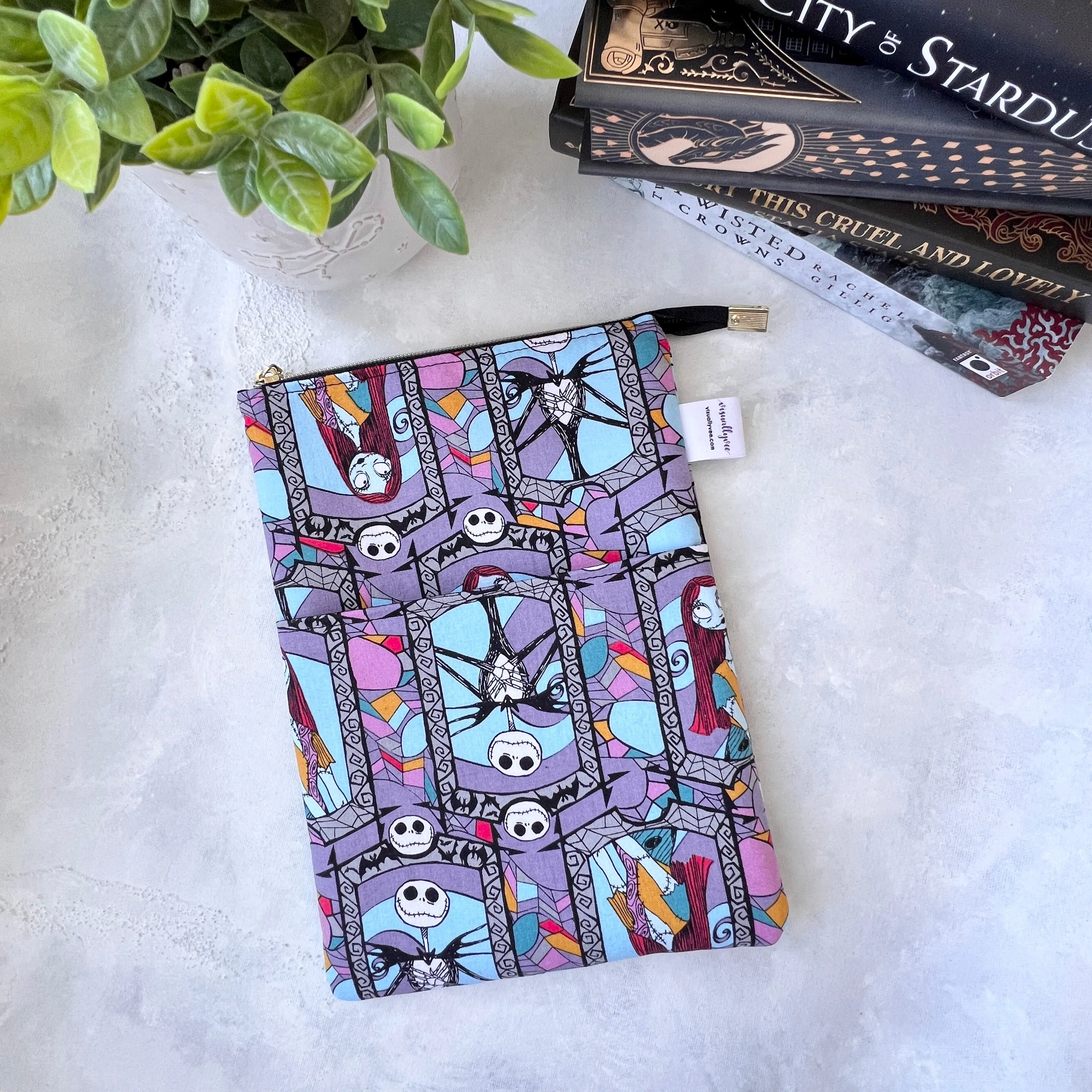 Nightmare Before Christmas Stained Glass
 -  Zippered Book Sleeve