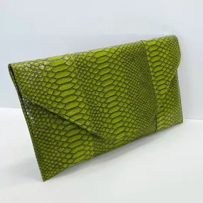 Olive Evening Clutch Bag