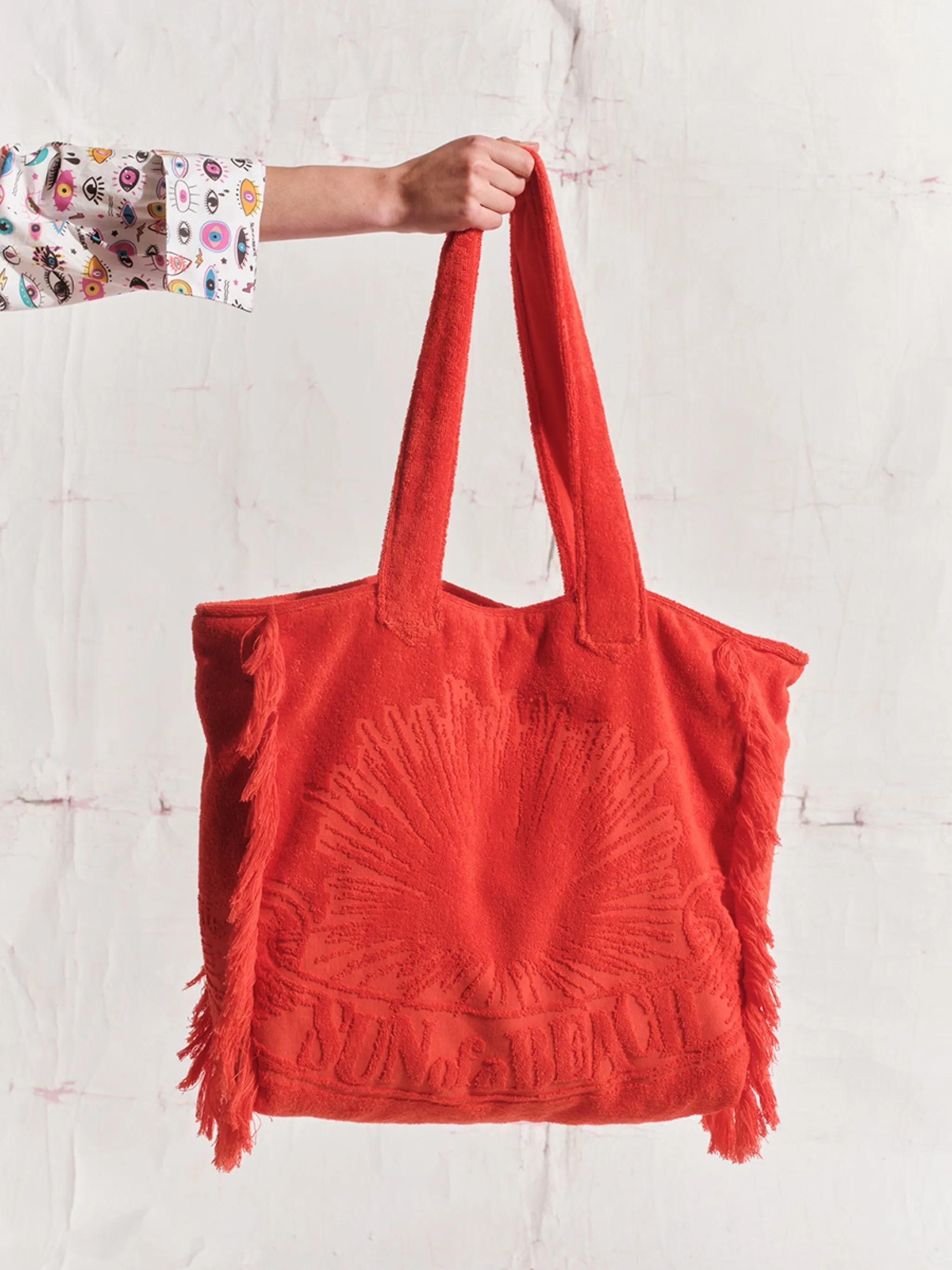 Orange | Terry Tote Beach Bag