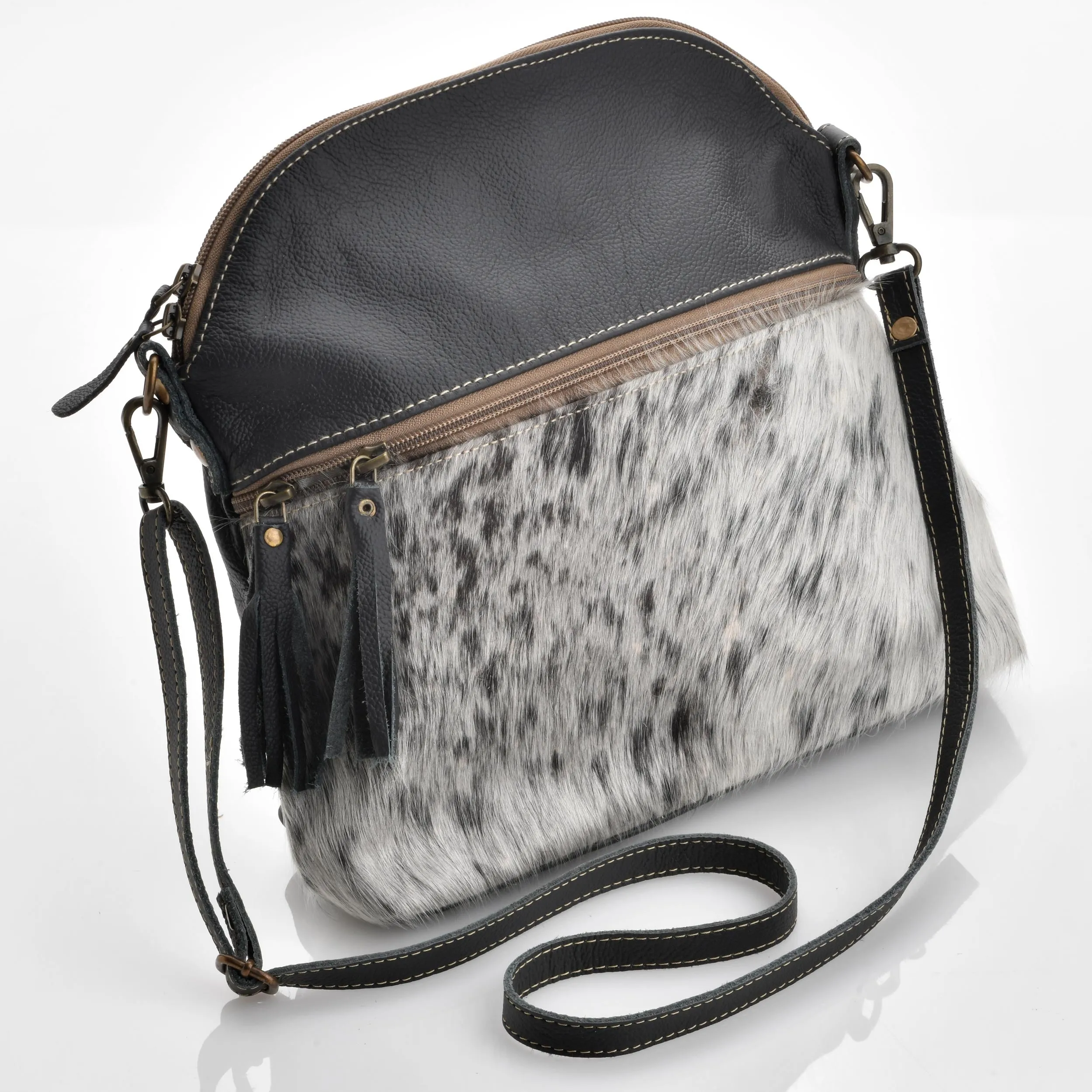 P7 Black and White Hair On Bag