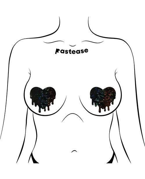 Pastease Premium Melty Heart - Black O/s