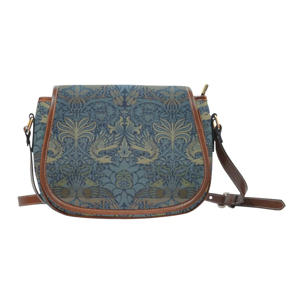 Peacock & Dragon Large Saddle Bag